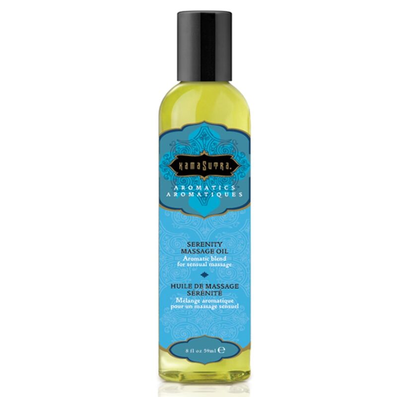 Olio da massaggio KamaSutra Serenity con maggiorana, geranio e lavanda, 59 ml