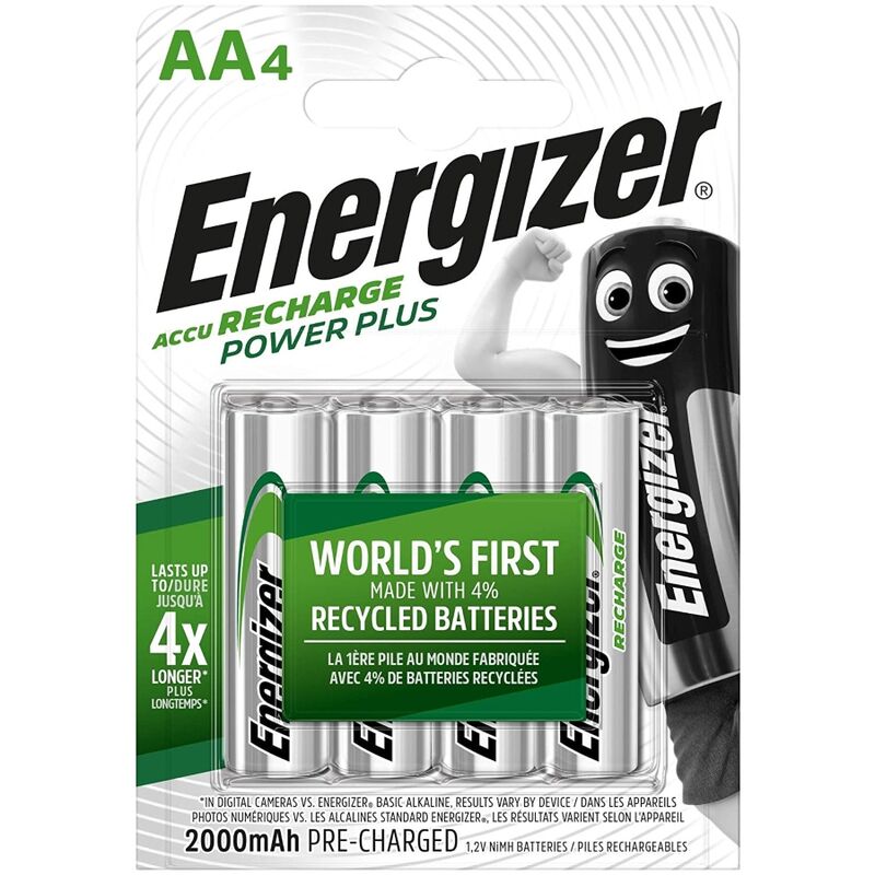 Pile ricaricabili AA da 2000 mAh, lunga durata, per dispositivi ENERGIZER