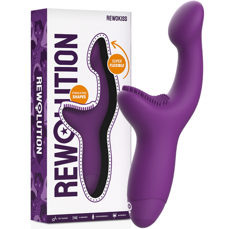 Vibratore REWOLUTION REWOKISS con due motori