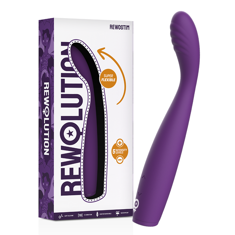 Vibratore clitorideo flessibile REWOLUTION Rewostim