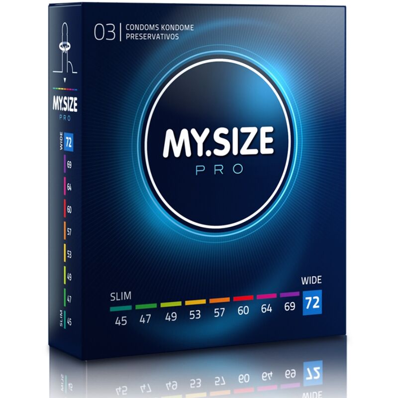 Preservativi MY SIZE PRO grandi, 72 mm, 3 pezzi