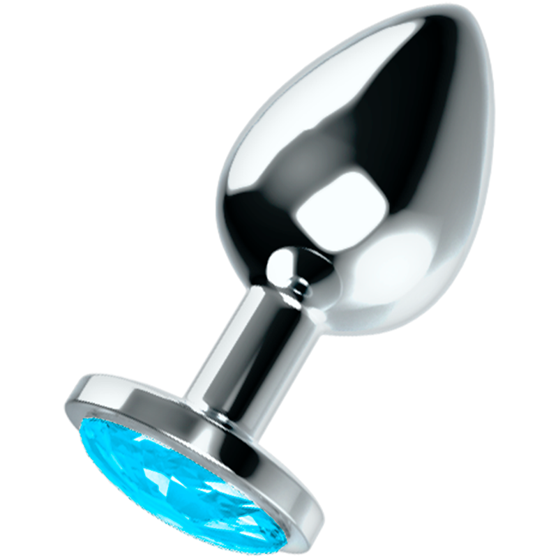 Plug anale in acciaio inox da 8 cm, plug di cristallo pesante con base di sicurezza OHMAMA