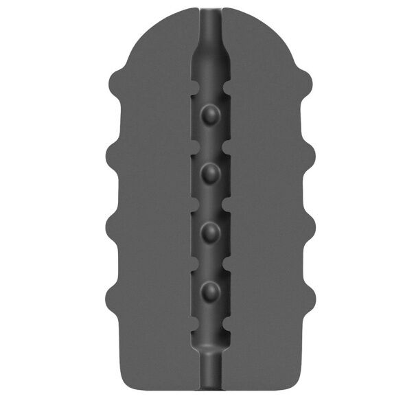 Masturbatore ALL BLACK Bumpy con interno testurizzato