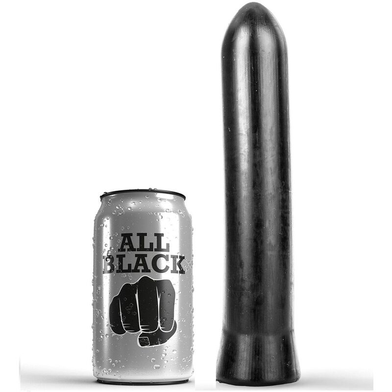 Dildo flessibile ALL BLACK da 22 cm