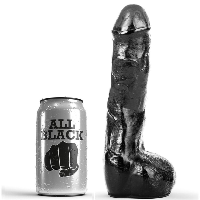 Dildo realistico ALL BLACK per uso anale