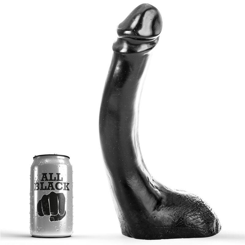 ALL BLACK dildo 29 cm