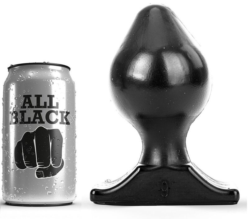 Plug anale ALL BLACK, 16,5 cm