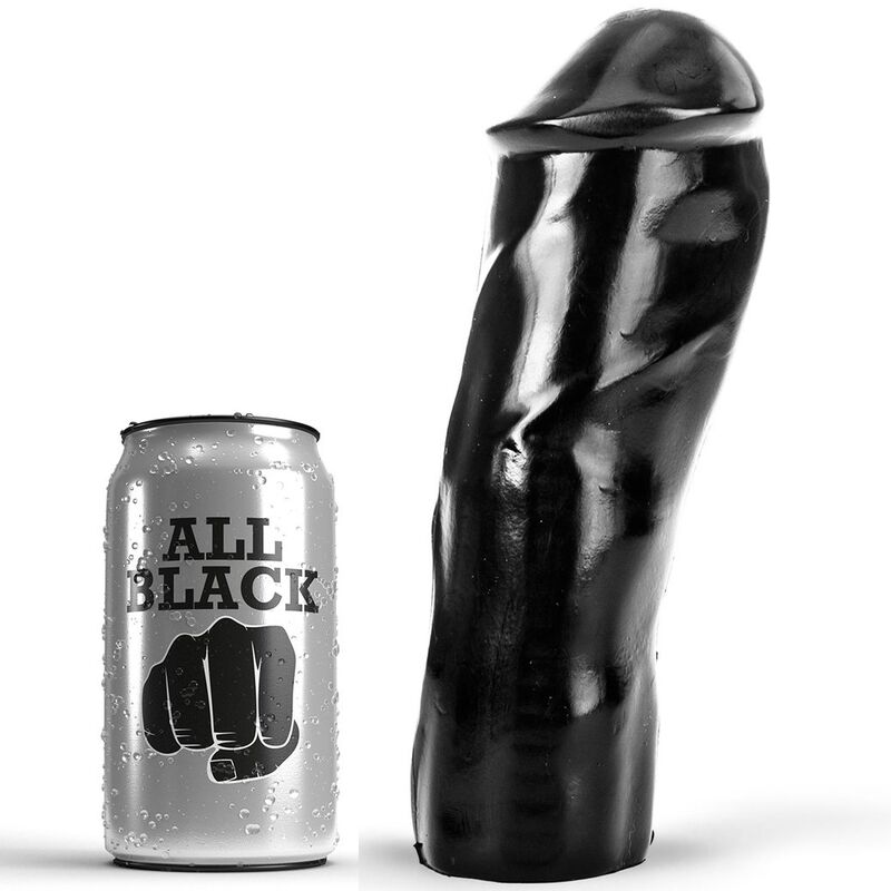 Dildo realistico ALL BLACK da 20 cm