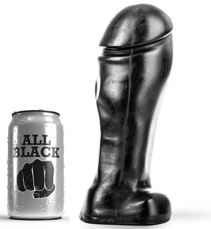 Dildo ALL BLACK lungo 22 cm