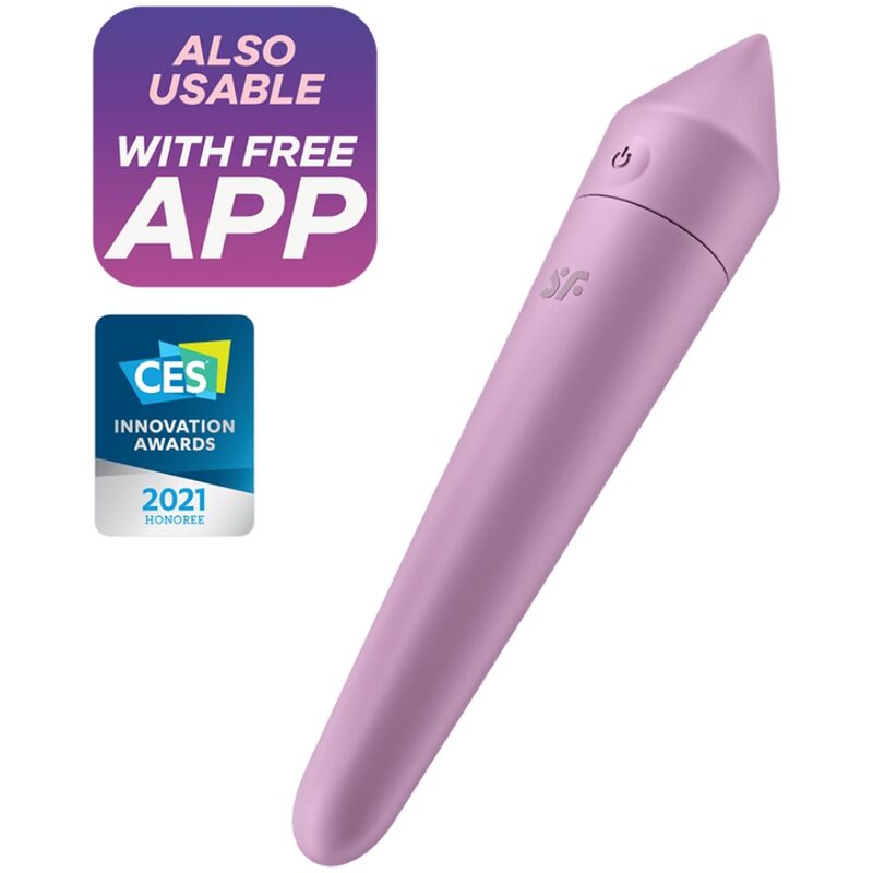 Satisfyer Ultra Power Bullet 8, vibratore bullet con app, lilla