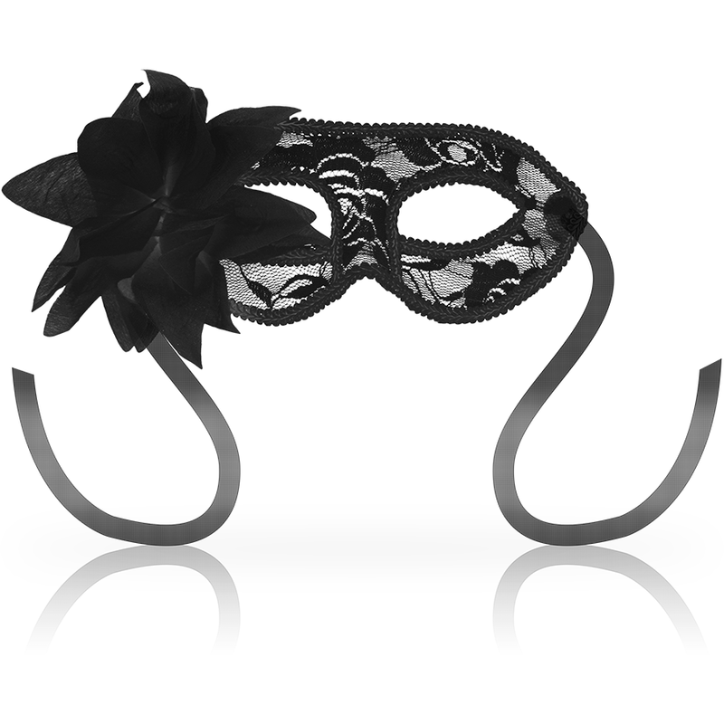 Benda per gli occhi OHMAMA in pizzo con fiore, nera