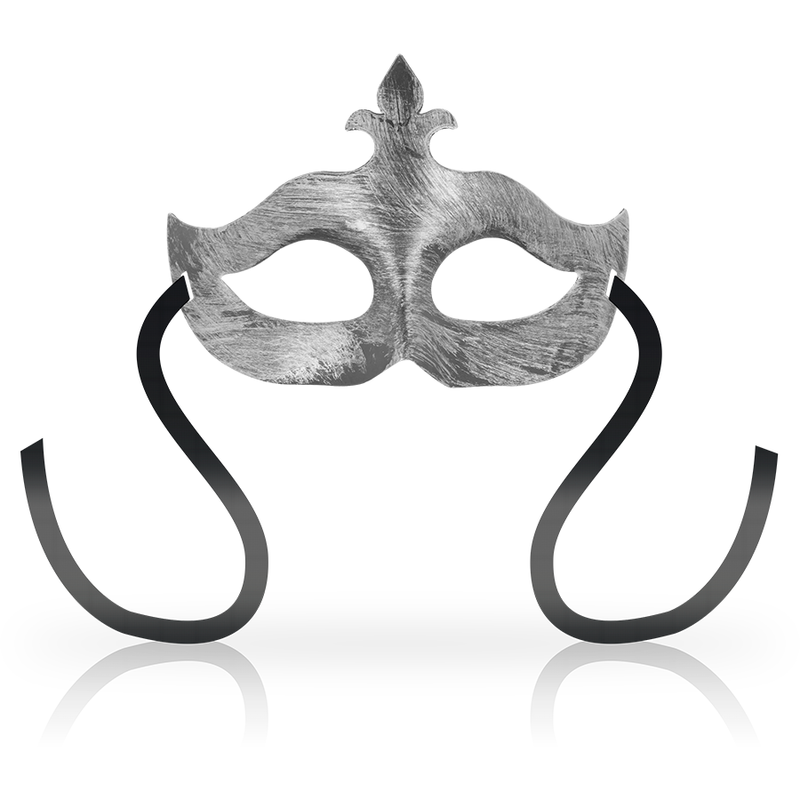 Mascherina per gli occhi OHMAMA Fleur de Lis color argento