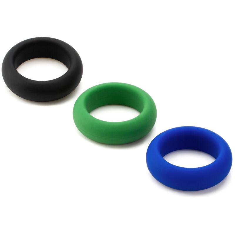 Set di anelli per pene Je Joue senza vibrazione, 3 anelli in silicone
