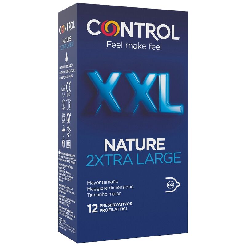 Preservativi Control Nature XXL grandi, 12 pezzi