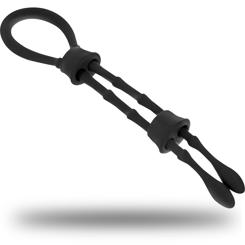 Anello fallico OHMAMA FETISH per pene e testicoli