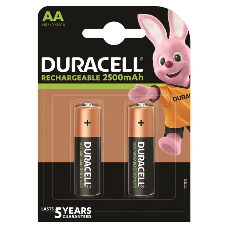 Batterie ricaricabili AA NiMH da 2500 mAh per una lunga durata DURACELL