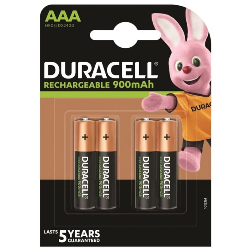 Pile AAA ricaricabili da 900 mAh per telecomandi e dispositivi DURACELL