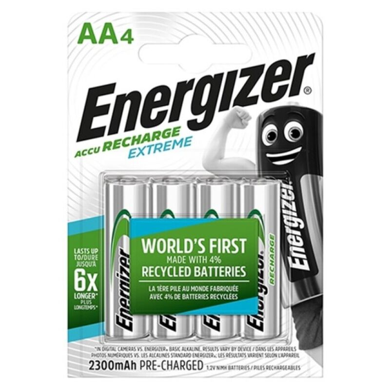 Batterie ricaricabili AA ENERGIZER NiMH ad alta capacità, 2300 mAh, confezione da 4
