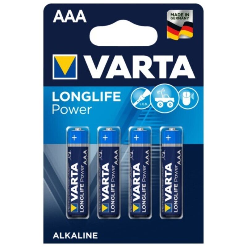 Batterie alcaline AAA a lunga durata per telecomandi e dispositivi VARTA