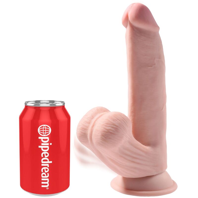 KING COCK PLUS dildo a tripla densità con ventosa, 24,5 cm