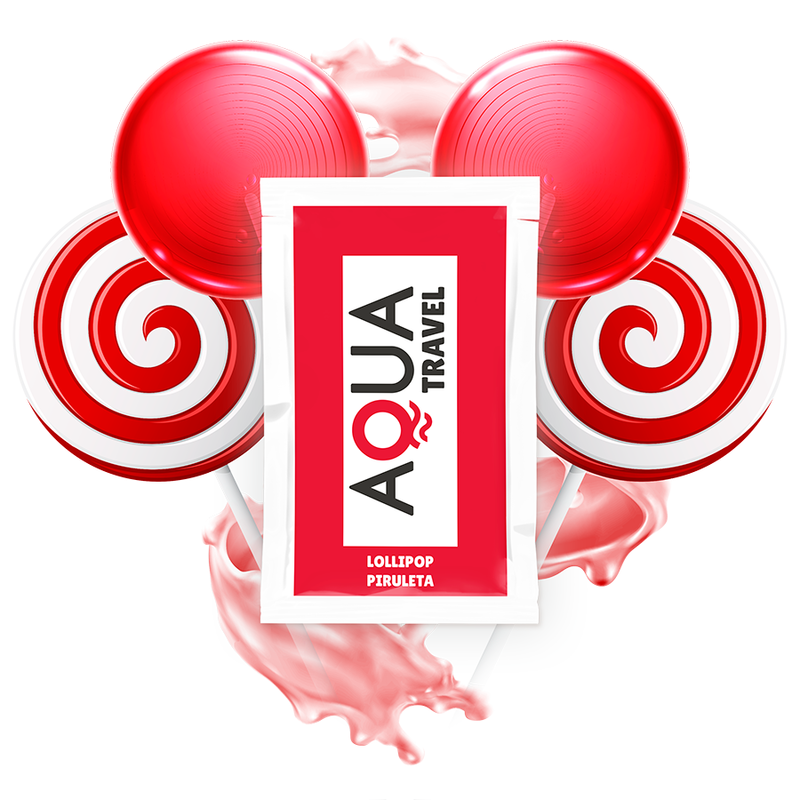 AQUA TRAVEL gel lubrificante al gusto di lecca lecca, 6 ml