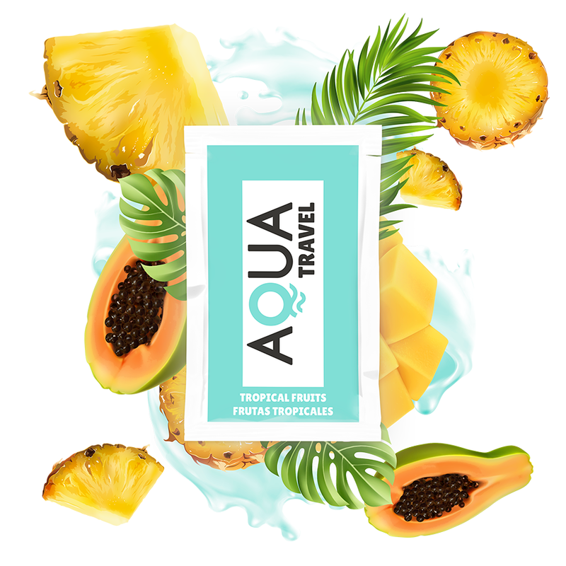 AQUA TRAVEL lubrificante aromatizzato ai frutti tropicali, 6 ml