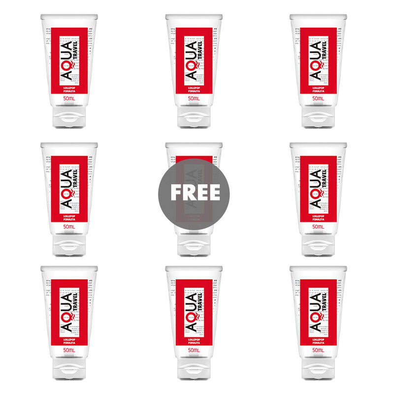 Lubrificante al gusto lecca lecca 50 ml a base d’acqua, intenso e a lunga durata AQUA
