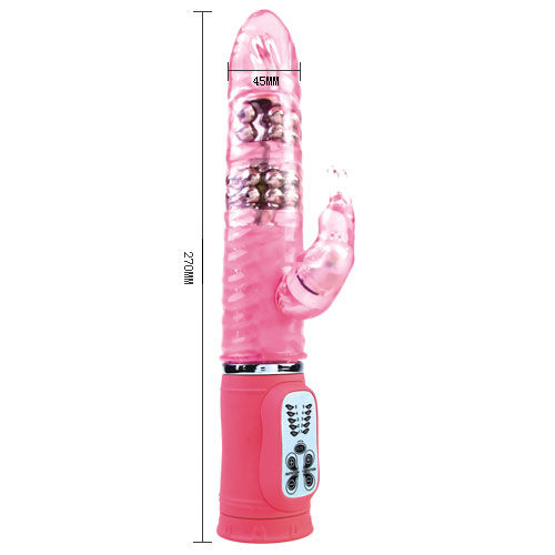 BAILE Cute Passion Bunny Rampante, vibratore rabbit da 27 cm