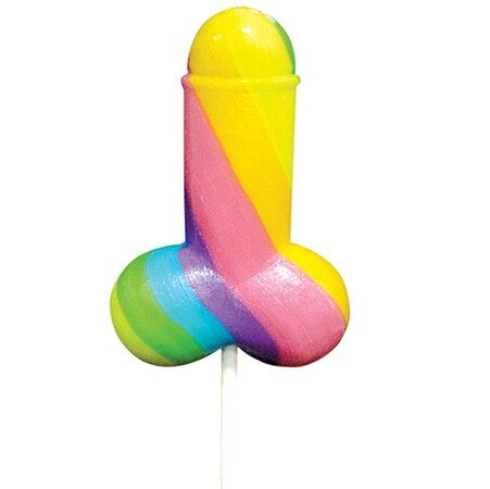 Lecca lecca arcobaleno PRIDE Spencer & Fleetwood a forma di pene