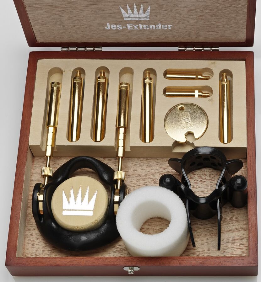 JES-EXTENDER Gold estensore per pene con dettagli dorati
