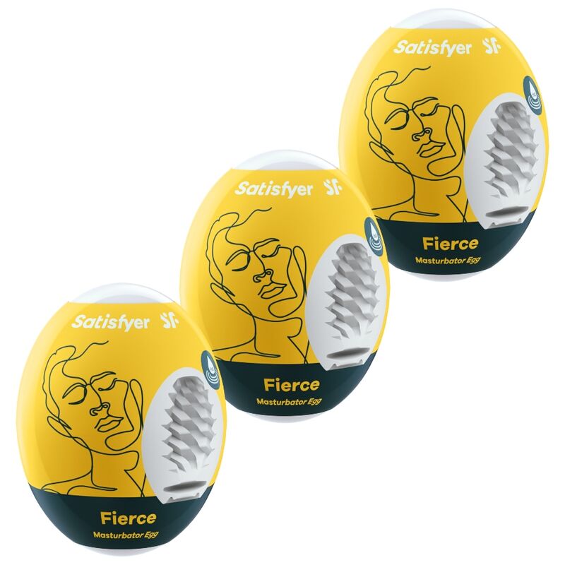 Satisfyer Fierce masturbatori per uomo, set da 3