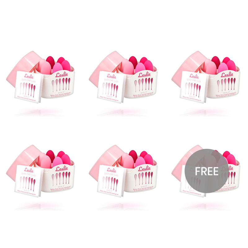 Palline vaginali per allenamento del pavimento pelvico, 6 pesi in silicone LESLIE