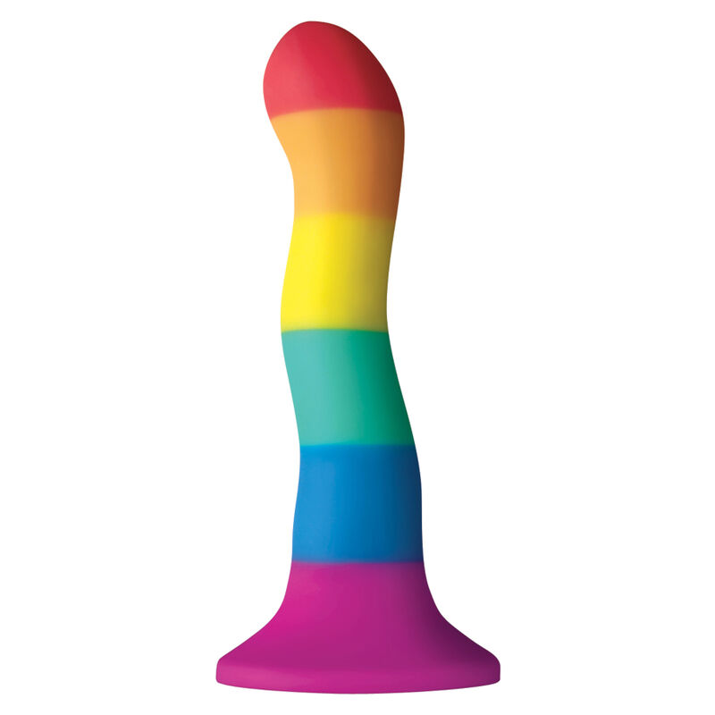 Dildo PRIDE Wave con ventosa, 17 cm
