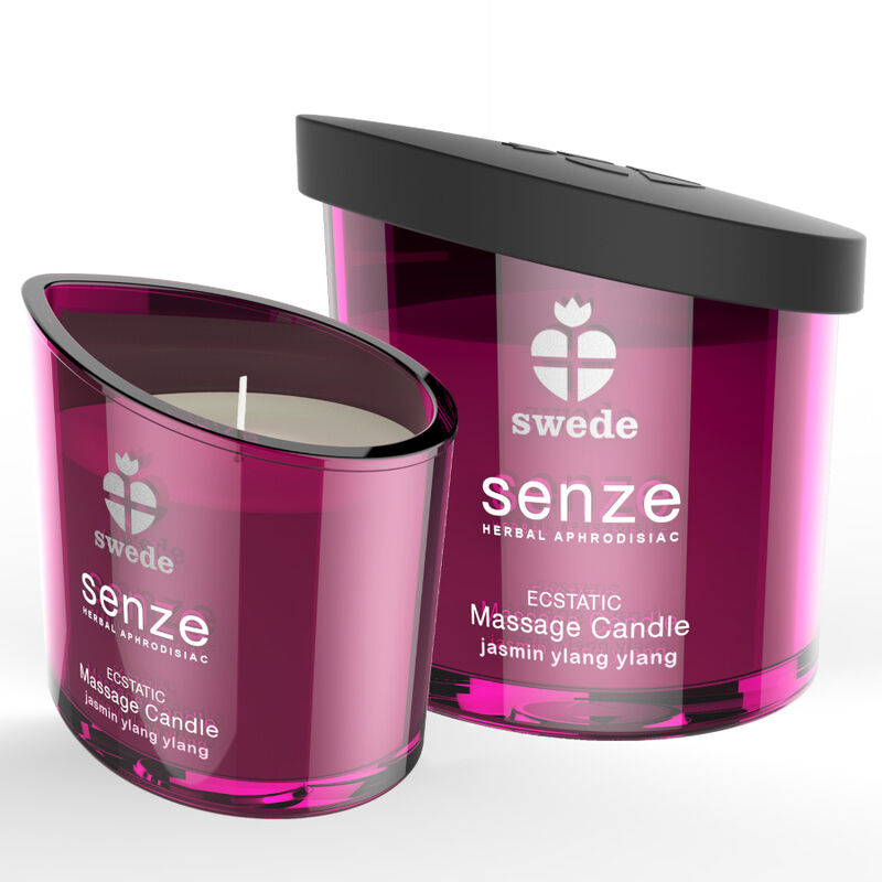 SWEDE Senze Ecstatic candela da massaggio al gelsomino e ylang ylang