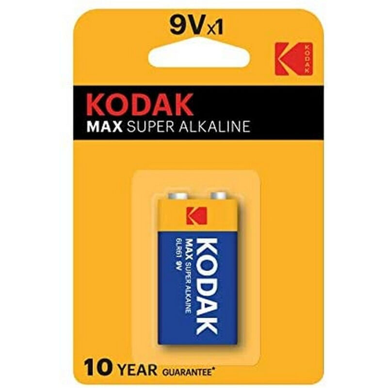 Batteria alcalina 9 V LR61 compatta ad alta tensione per dispositivi e sensori KODAK