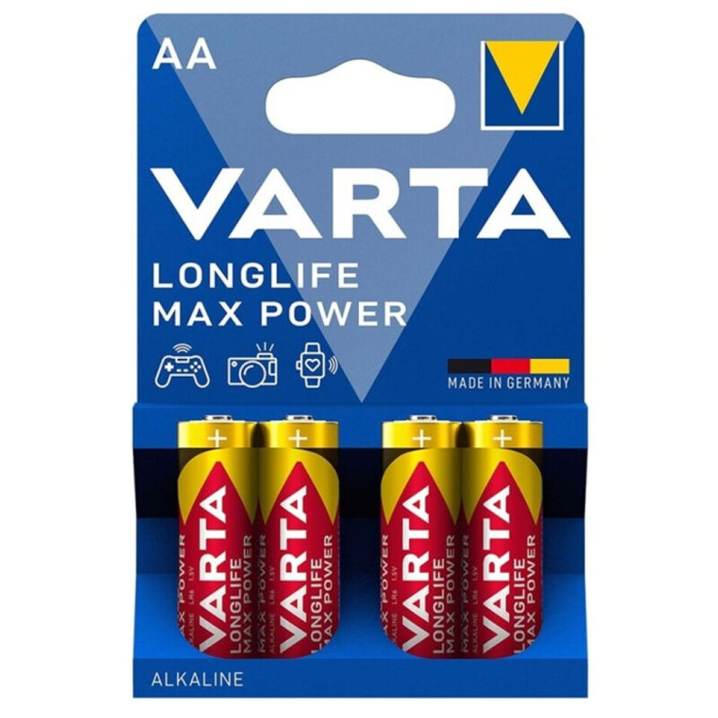 Pile AA LR6 ad alta capacità, confezione da 4, di lunga durata e affidabili VARTA