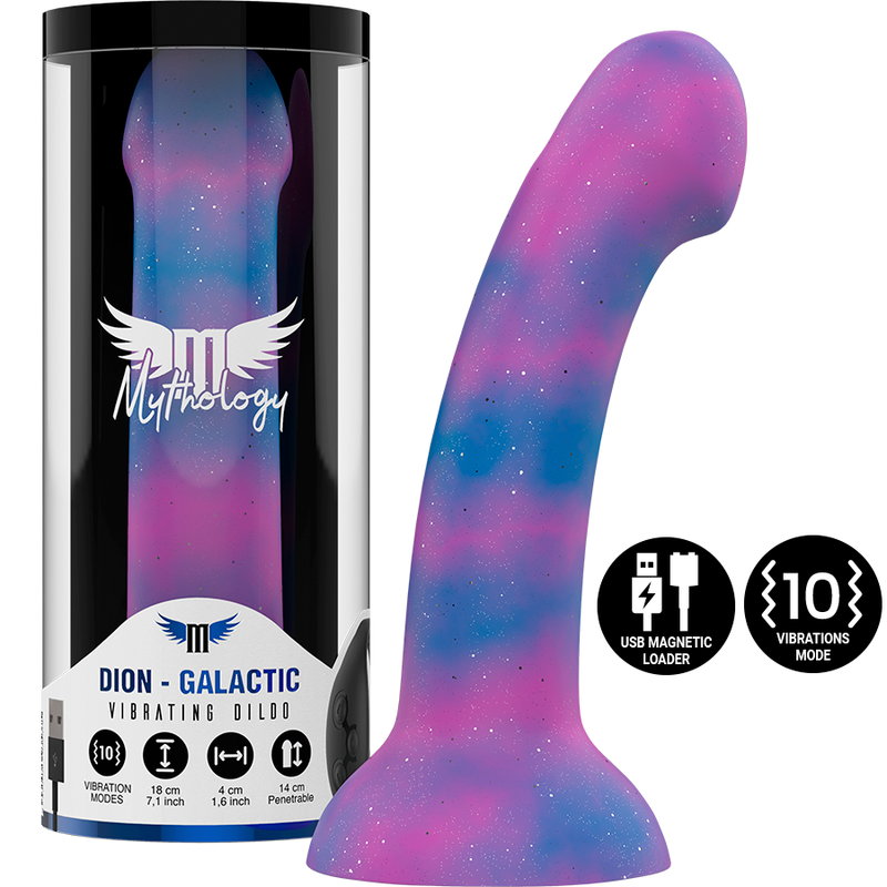 Dildo vibrante per il punto G in silicone, 18 cm, per una stimolazione intensa MYTHOLOGY