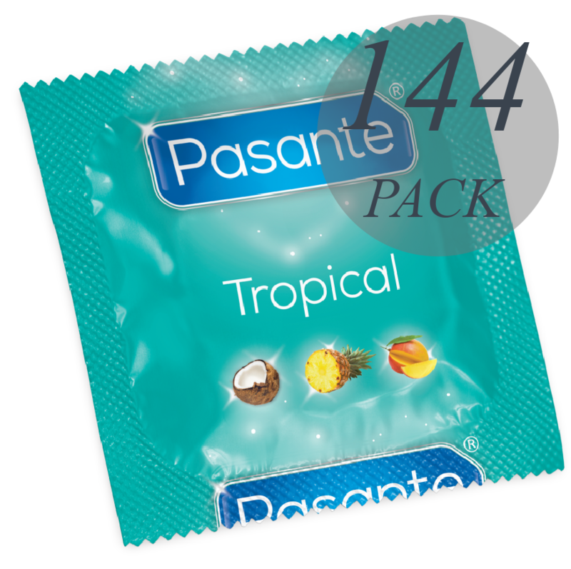 Preservativi aromatizzati PASANTE Tropical, 144 pezzi