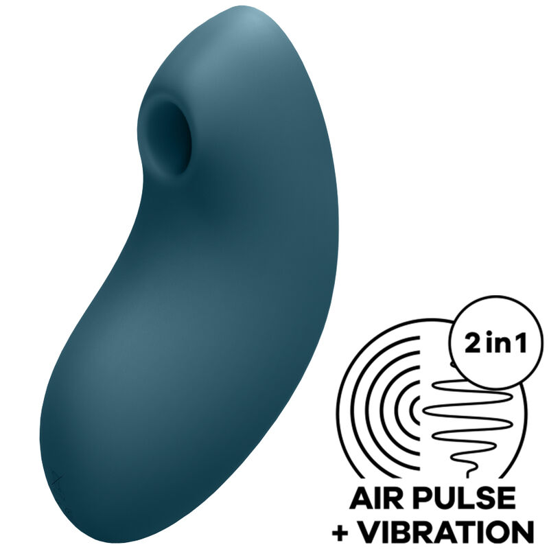 Vibratore clitorideo a impulsi d’aria in silicone con vibrazione regolabile per un’intensità personalizzata SATISFYER