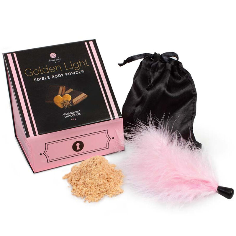 SECRETPLAY Golden Light Kit con polvere al cioccolato commestibile