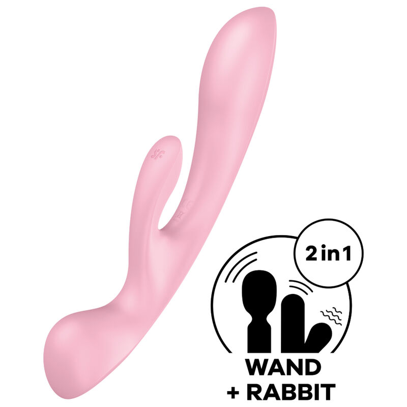 Vibratore rabbit per punto G e clitoride, 3 motori silenziosi, USB SATISFYER