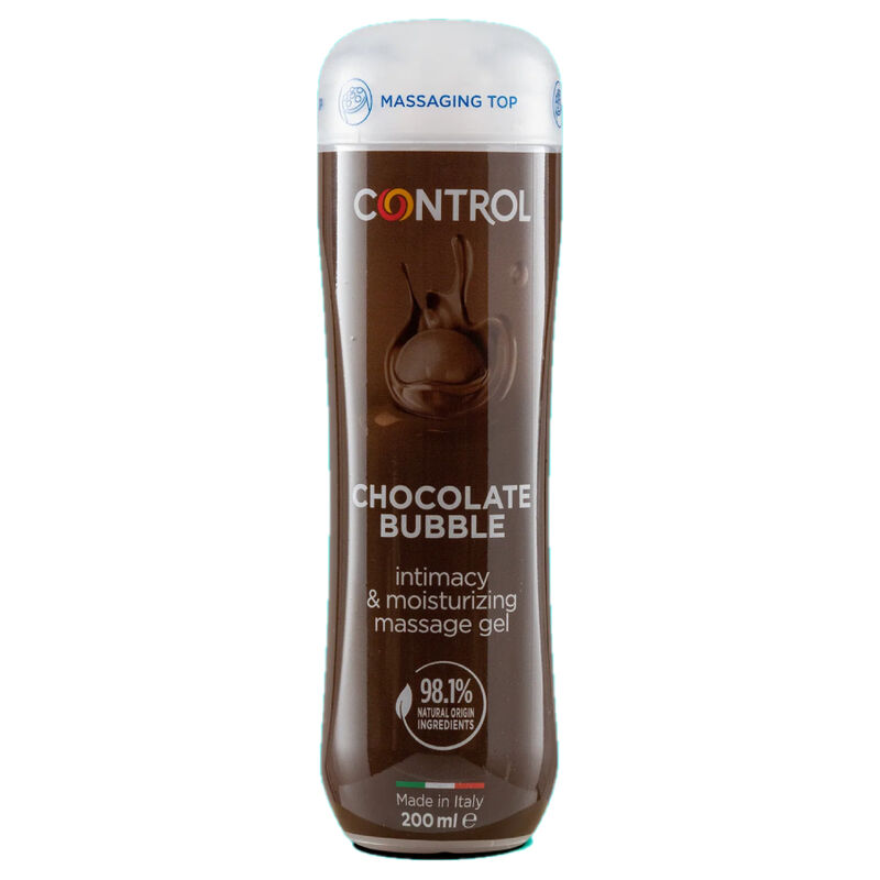 Gel da massaggio Control Chocolate Bubble al profumo di cioccolato, 200 ml