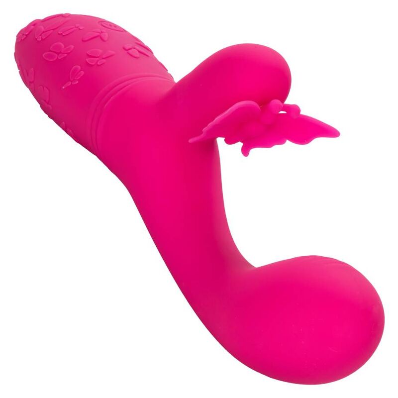 Vibratore rabbit CalExotics Butterfly Kiss Flutter, rosa