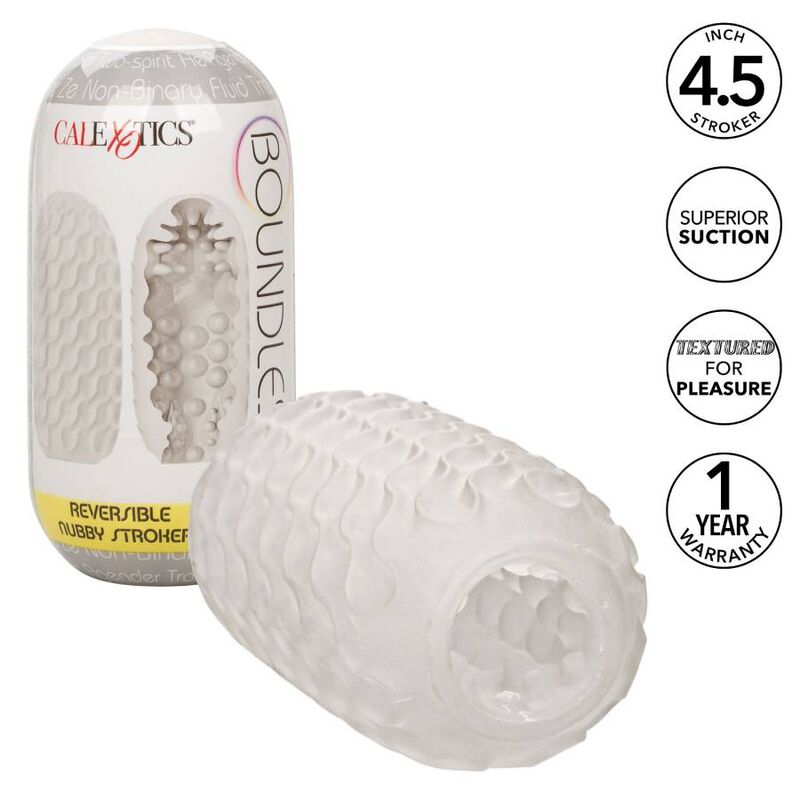 CalExotics Reversible Nubby Stroker, masturbatore reversibile