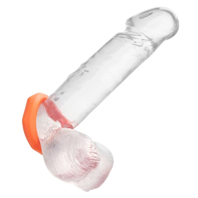 CalExotics Alpha Sexagon anello per pene senza vibrazione, arancione