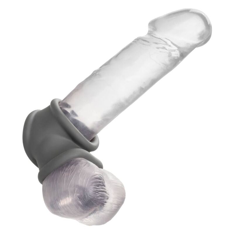 Anello per pene CalExotics Alpha Precision senza vibrazione, grigio