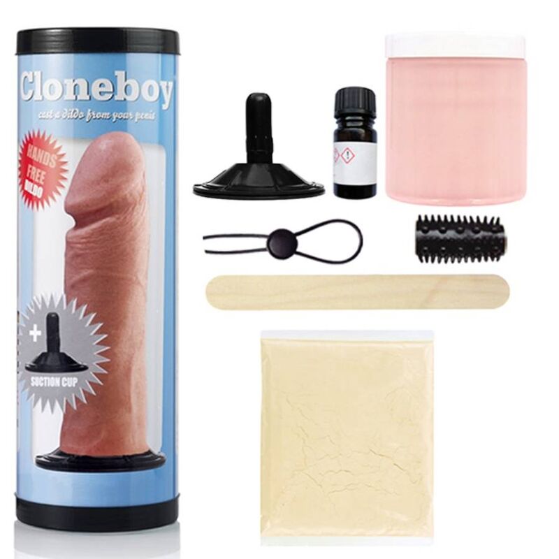 Set dildo CLONEBOY con ventosa, rosa