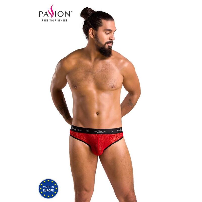 PASSION MEN 031 slip da uomo, rosso, taglia S/M