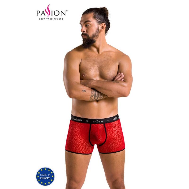 Boxer rossi in materiale elasticizzato per un comfort ottimale PASSION