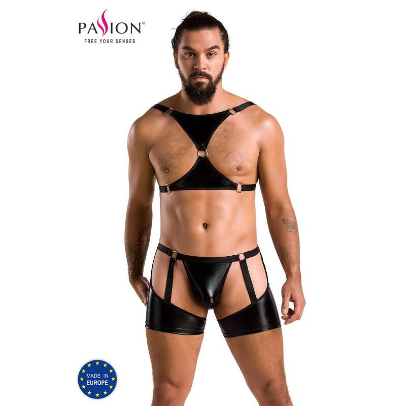 Set di lingerie da uomo in materiale elasticizzato e confortevole, taglie S e M PASSION